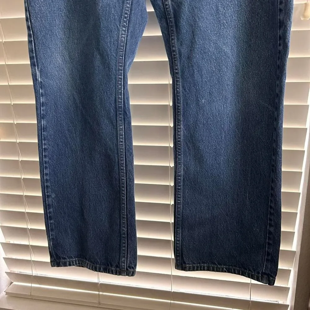 Vintage LL Bean Relaxed Dad Jeans 44x34 Dark Wash Denim Pants Men’s